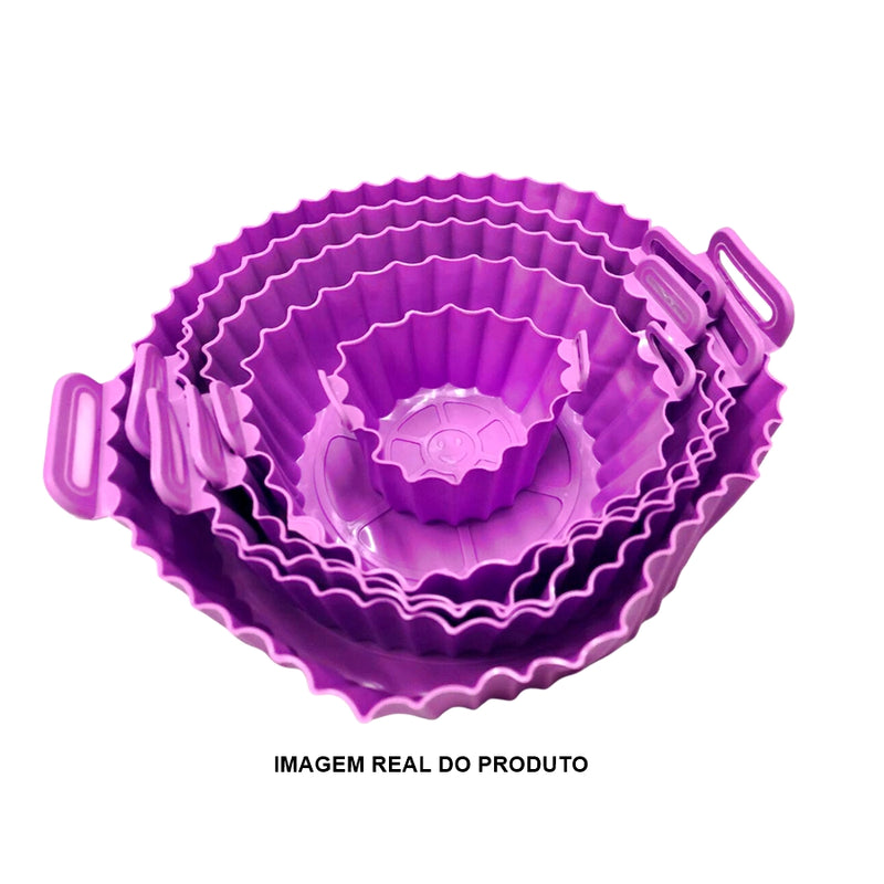 Kit Forro de Silicone Antiaderente Para Airfryer - Kit c/ 6