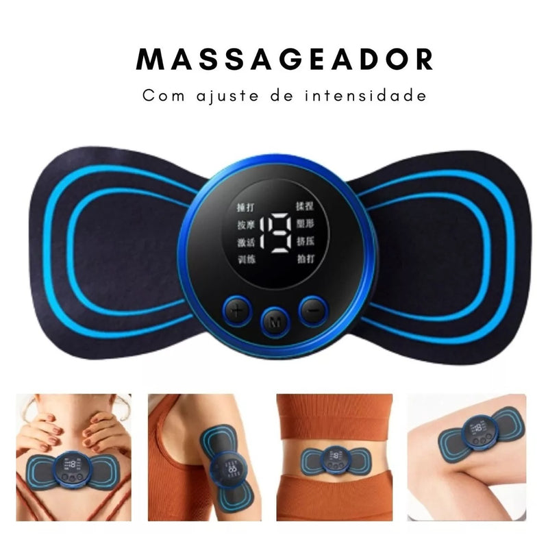 Massageador Elétrico de Eletroterapia para Cervical e Corpo