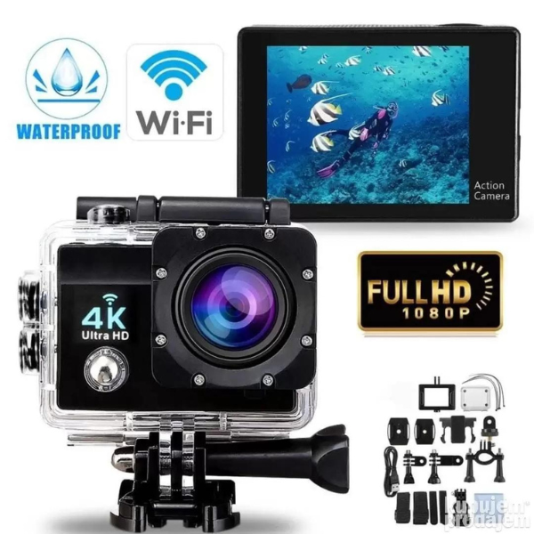 Câmera Filmadora Action Pro 4K Sports Ultra HD com Wi-Fi