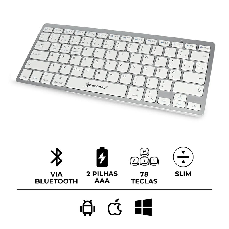 Teclado Sem Fio Bluetooth