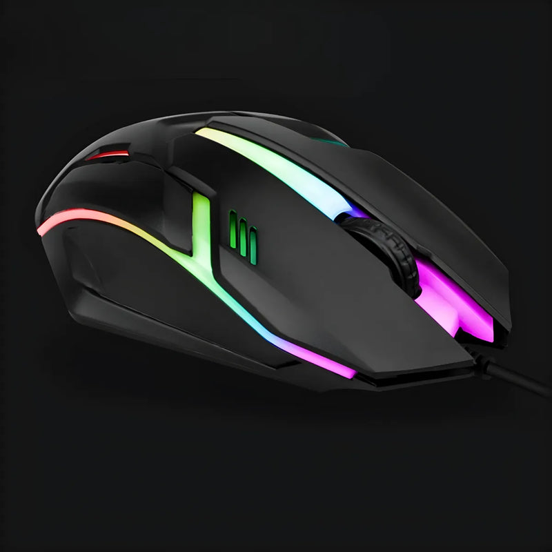 Mouse Gamer Glow RGB USB LED V02